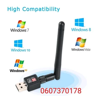 Wireless Mini Wifi Adapter with Antenna 300Mbps (Brand New)