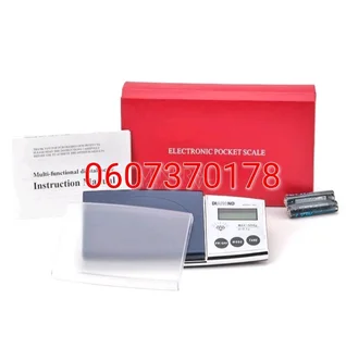 Digital Pocket Scale with Back Display 500g - Diamond Scale (Brand New)