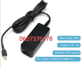 Lenovo Charger 12V 3A (Mini Square Pin) Brand New