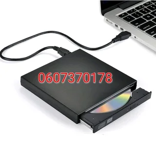 External DVD Drive Laptop and PC - DVD RW Writer Black Colour (Brand New)
