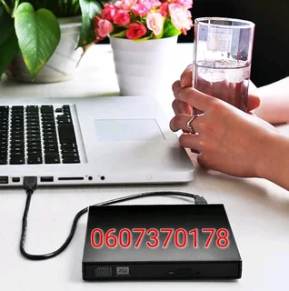 External DVD Drive Laptop and PC - DVD RW Writer Black Colour (Brand New)