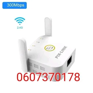 Wi-Fi Range Extender/WiFi Repeater - Pix-Link Pro LV-WR25 with Antennas White in Colour (Brand New)