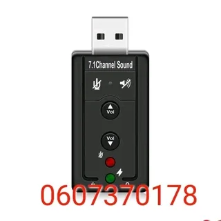 USB Sound Card - USB 2.0 External 7.1 Channel 3D Virtual Audio Sound Card (Brand New)