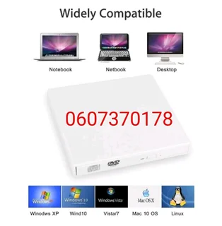 External DVD Drive Laptop and PC - DVD RW Writer - White (Brand New) ⭐️⭐️⭐️⭐️⭐️