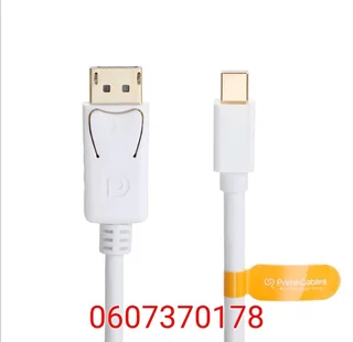 Mini Display Port to Display Port V1.2 Cable - 2 Metres Long (Brand New)