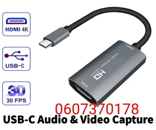 Video Capture Device for Recording & L Streaming (HDMI to Type-C) ⭐️⭐️⭐️⭐️⭐️