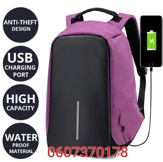 Laptop Backpack Travel Bag - Anti-Theft with USB (Brand New)