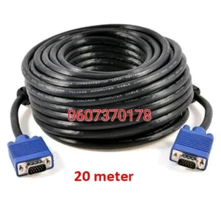 VGA Cable 20 Metre - VGA Male to Male Cable (Brand New) ⭐️⭐️⭐️⭐️⭐️