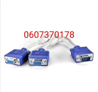 VGA Splitter 1 to 2 Output Splitter Cable (Brand New) ⭐️⭐️⭐️⭐️⭐️