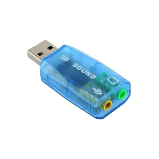 USB Sound Card Virtual 5.1 - Blue Colour - USB Audio Card (Brand New) ⭐️⭐️⭐️⭐️⭐️