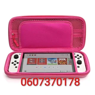 Nintendo Switch Hard Case Pouch - Dobe NS-1130 Pink Colour Switch &amp; Switch OLED(Brand New)