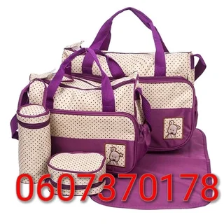 5 Piece Baby Bag Set - Purple Colour (Brand New) ⭐️⭐️⭐️⭐️⭐️