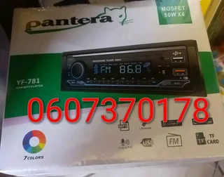 Car Radio with MP3 Player, FM, USB, AUX Input, Bluetooth - Pantera YF-781 (Brand New) ⭐️⭐️⭐️⭐️⭐️
