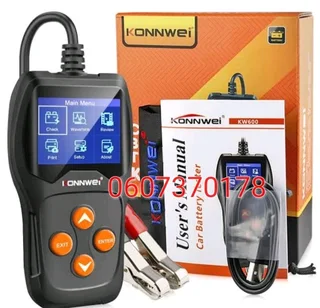 Battery Scanner 12V Digital Battery Tester - Battery Analyzer - Digital Display KW600 (Brand New)
