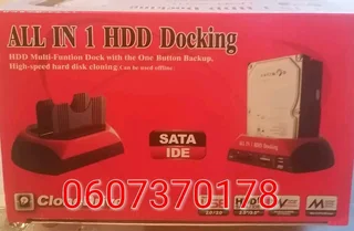 Hard Drive Docking Station One Touch Backup (Brand New)