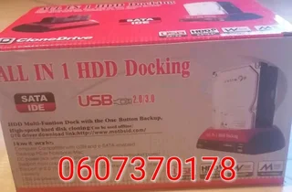 Hard Drive Docking Station One Touch Backup (Brand New)