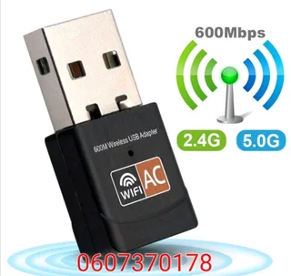 Dual Band 600Mbps 5GHz/2.4GHz Wireless USB Wifi Adapter (Brand New)