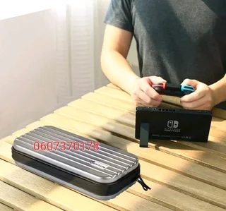 Nintendo Switch Portable Hard Case Shell for storage and travel with 12 Card Slots - Elekele Brand -