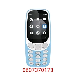 3310 Mobile Phone - Blue Colour - Dual SIM Card Version - MTech 3310 (Brand New)