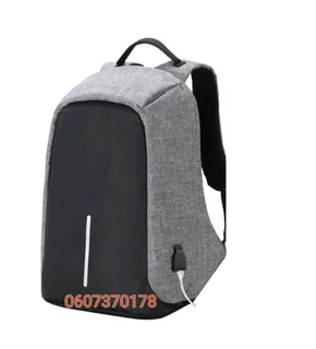 Laptop Bag Anti-theft Travel Backpack Laptop School Bag with USB Charging Port - Grey (Brand New)Cal