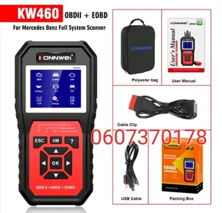 Diagnostic Scanner For Mercedes Benz + Obdii Eobd Scanner Other Vehicles Kw460 (brand New)