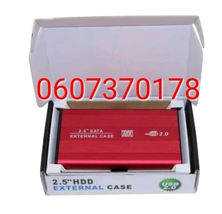Hard Drive Enclosure External 2.5 Inch Hard Drive Enclosure External Casing - Red Colour (Brand New)