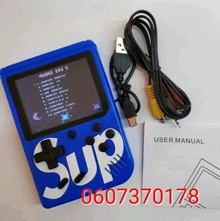SUP Handheld Retro Video Game Console - 400 in 1 Arcade - Blue Colour (Brand New)
