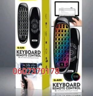 Wireless Air Mouse/Keyboard Double Sided Remote - Model Q-A09 TV Box Remote (Brand New)