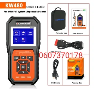 Full System Diagnostic Scanner for BMW and OBDII + EOBD Scanner for BMW KW480 (Brand New)