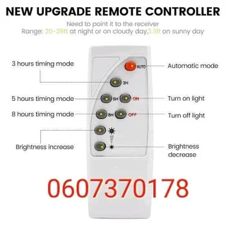 Solar Light Remote - Solar Lights Replacement Remote  (Brand New)