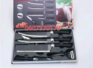 Kitchen Knife Set 6 Piece Non-Stick Stainless Steel Kitchen Knife Set (Brand New)