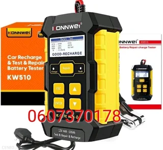 3 in 1 Battery Charger, Battery Tester & Repair - Konnwei KW510 (Brand New)