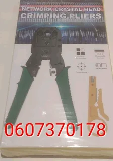 Network Crimping Tool - LAN Ethernet Cable Tool with Cutter Model Q-WQ111 (Brand New)