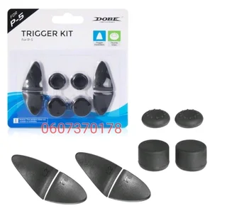 PS5 Controller Trigger Extender and Thumb Grip Set - Dobe Brand (Brand New)