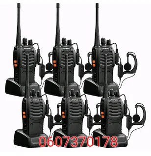 6 Pack Combo Two Way Walkie Talkie Radio Set - Professional 2 Way Radio 16 Channel (Brand New)