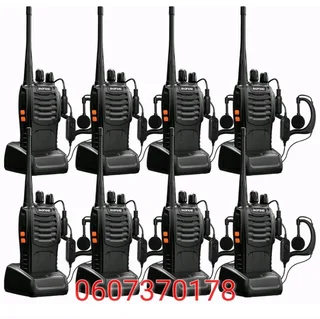 8 Pack Combo Two Way Walkie Talkie Radio Set - Professional 2 Way Radio 16 Channel (Brand New)