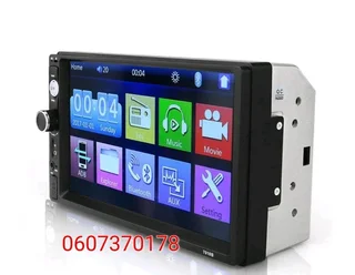 Car Radio Double Din HD Touch Screen Multimedia Player - 7 Inch Screen - Bluetooth (Brand New)
