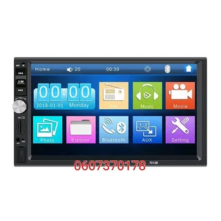 Car Radio Double Din HD Touch Screen Multimedia Player - 7 Inch Screen - Bluetooth (Brand New)