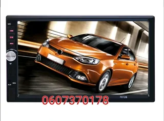 Car Radio Double Din HD Touch Screen Multimedia Player - 7 Inch Screen - Bluetooth (Brand New)