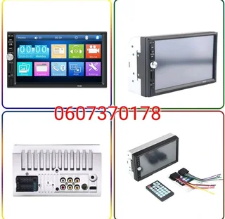 Car Radio Double Din HD Touch Screen Multimedia Player - 7 Inch Screen - Bluetooth (Brand New)