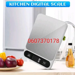 Kitchen Scale Digital Stainless Steel Kitchen Scale 10Kg/10,000g - Model F0-10-07 (Brand New)