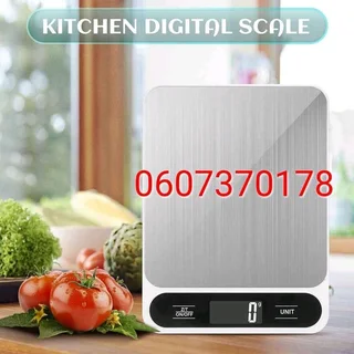 Kitchen Scale Digital Stainless Steel Kitchen Scale 10Kg/10,000g - Model F0-10-07 (Brand New)