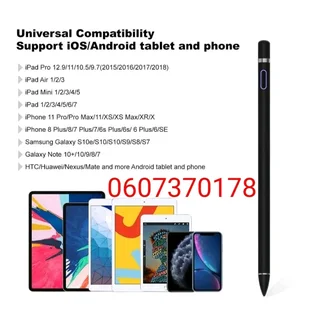 Active Fine Point Stylus Pen for Android &amp; iOS Devices - Black Colour Stylus (Brand New)