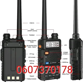 Baofeng UV-5R Two Way Radio 8 Watt Version - Dual Band Radio Walkie Talkie (Original)(Brand New)