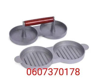 Hamburger Making Press Double Patty - Non-Stick Hamburger Press (Brand New)