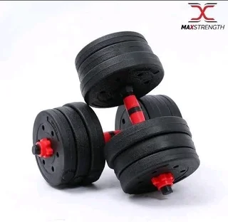 Adjustable Dumbbell Set 20 Kg - Black (brand New)
