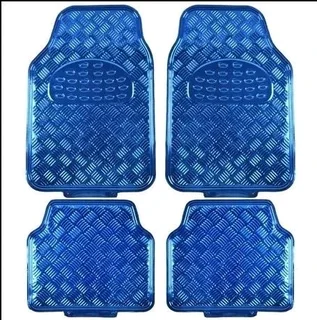 Metallic Car Mat Set - 4 Piece Set - Blue in Colour (Brand New)