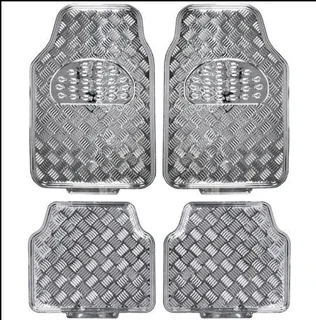 Metallic Car Mat Set - 4 Piece Set - Silver in Colour (Brand New)