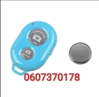 Bluetooth Camera Shutter Remote Control Selfie Clicker - Blue Colour (Brand New)