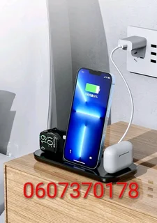 3 In 1 Wireless Charging Dock Station for Apple Watch, Iphone and Airpods (Brand New)